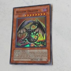 Yugioh Berserk Dragon DCR-019 holo card